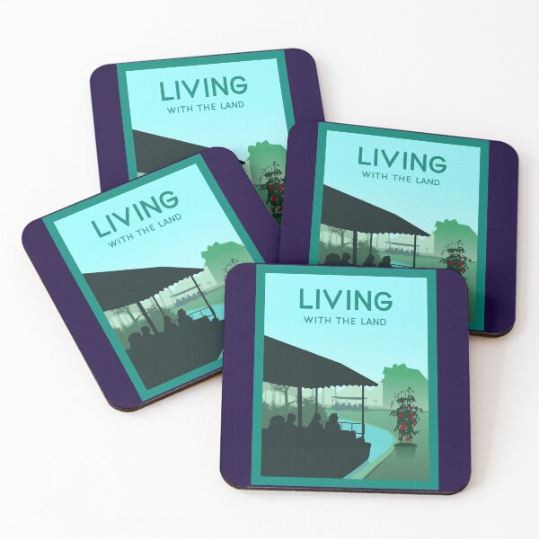 Item preview, Living with the Land - Minimalist Travel Style - Theme Park Art designed and sold by MainStreetStudo.