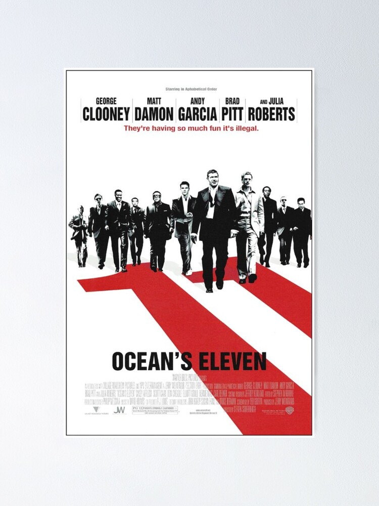 Alternate view of Oceans Eleven Poster