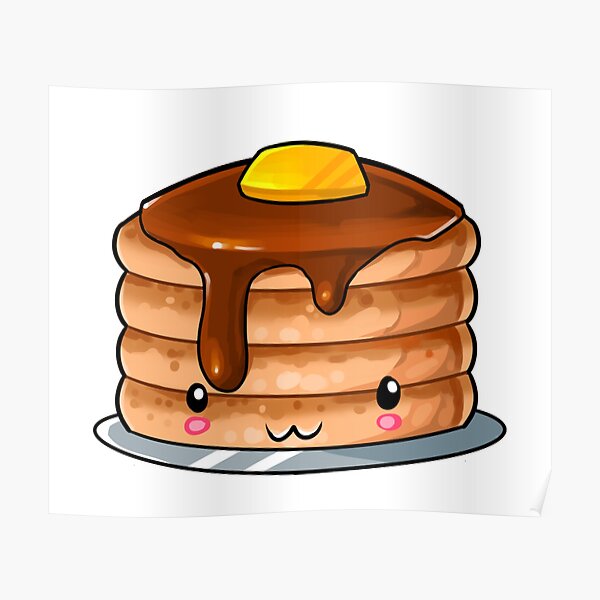 "Kawaii Pancakes Japanese style" Poster by AnimeDezain Redbubble