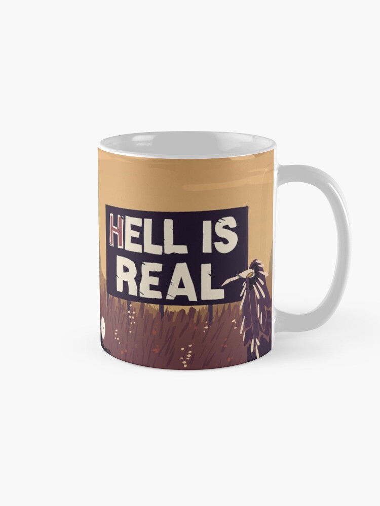 Thumbnail 5 of 6, Coffee Mug, hell is real designed and sold by Tynaminnow.
