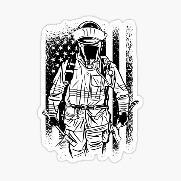 Artikel-Vorschau von Amerikanische Flagge Feuerwehrmann Silhouette, designt und verkauft von Bbenn28.