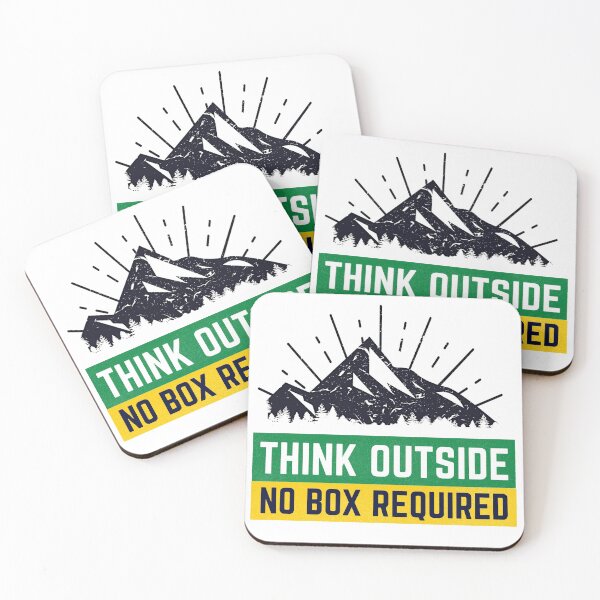 Item preview, Think Outside No box required - hiking designed and sold by littleartist18.
