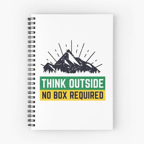 Item preview, Think Outside No box required - hiking designed and sold by littleartist18.