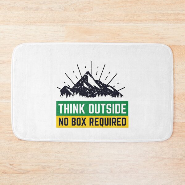 Item preview, Think Outside No box required - hiking designed and sold by littleartist18.