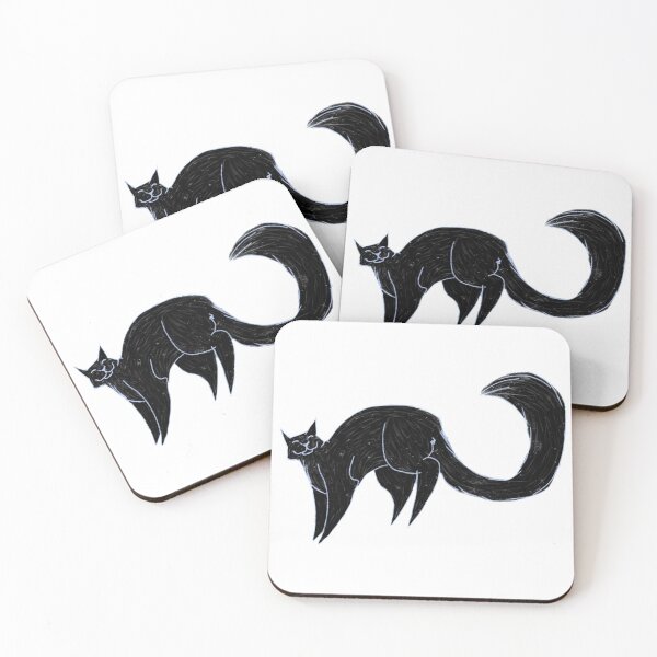 Item preview, Fluffy Black Cat designed and sold by Marlee Taylor.