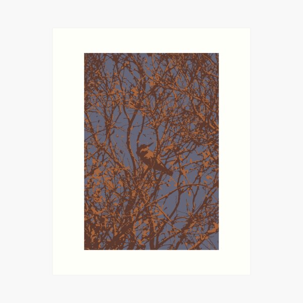 Kingfisher's autumn Art Print