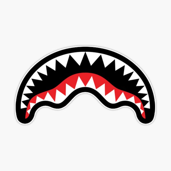 mouth shark" Sticker Sale by AlexisElmore | Redbubble
