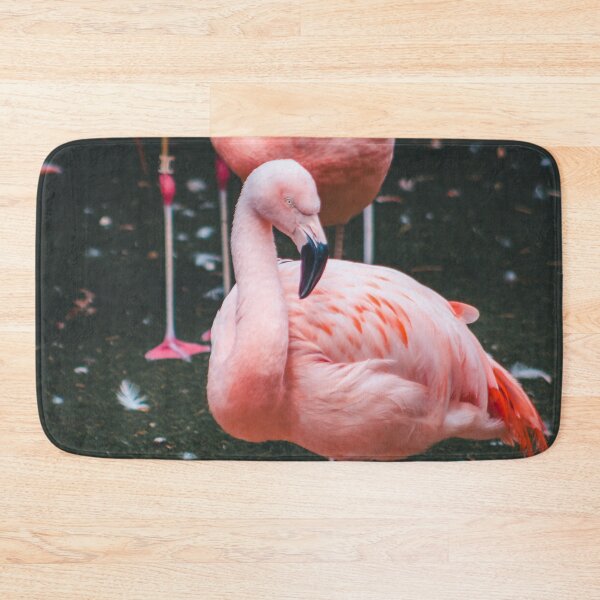 Item preview, Flamingo standing with a flock at the zoo designed and sold by Michael Deemer.