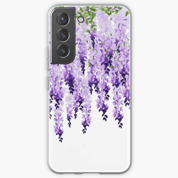 Purple Wisteria in bloom Samsung Galaxy Soft Case