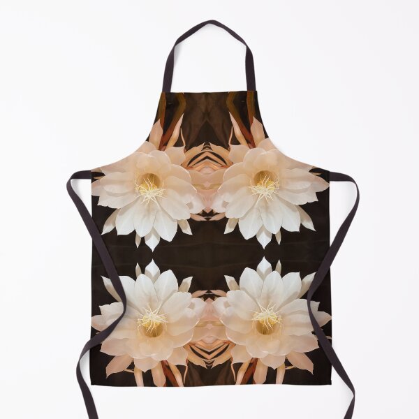 Item preview, White on black cactus blossom designed and sold by Zina Stromberg.
