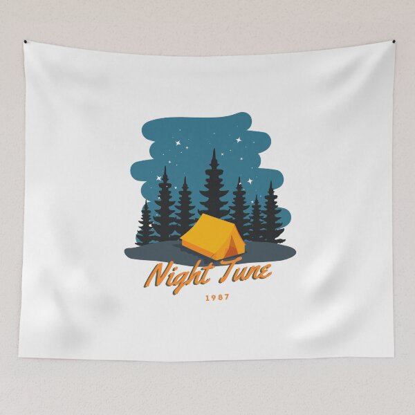 Item preview, Night Camping Vibe Sticker designed and sold by hadibaz.