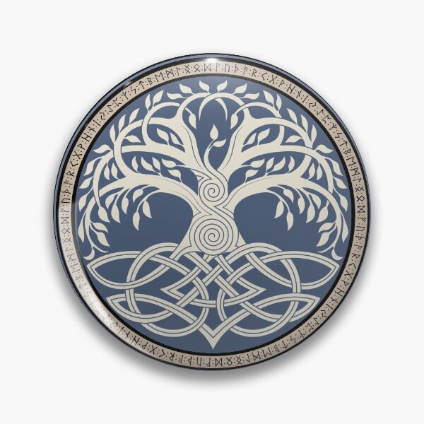 Item preview, Norse Yggdrasil Tree of Life Viking Pagan Futhark Runes ' designed and sold by BluePagan.
