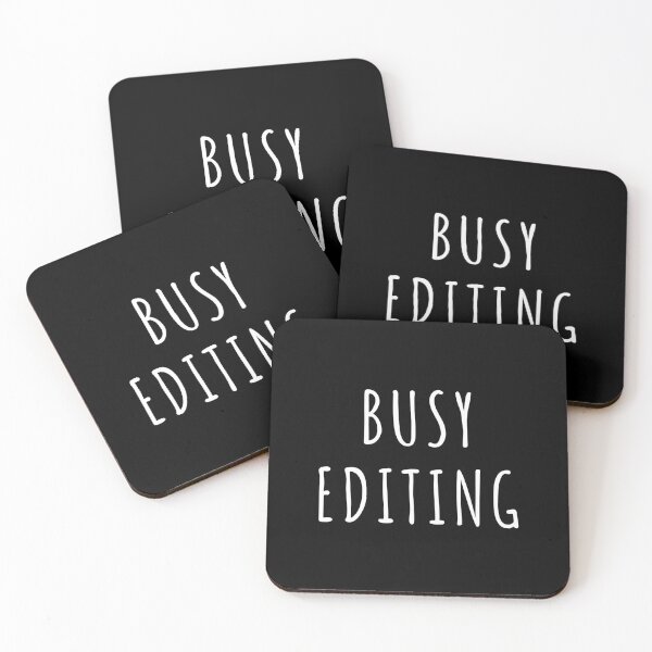 Item preview, Busy Editing (Black) designed and sold by quoteedesigns.