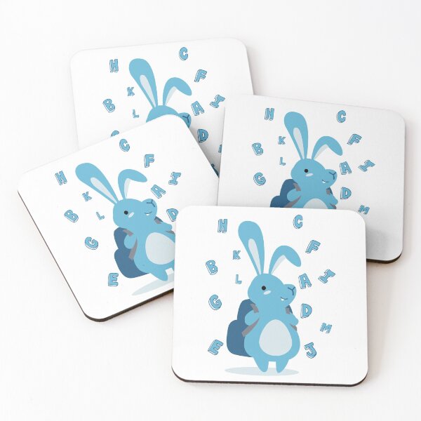 Item preview, blue kids blue child rabbit rabbit design cute animal cute designed and sold by MeryemSpace.