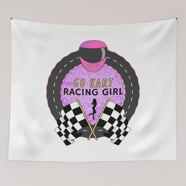 Item preview, Go Kart Racing Girl Illustration designed and sold by springflow.
