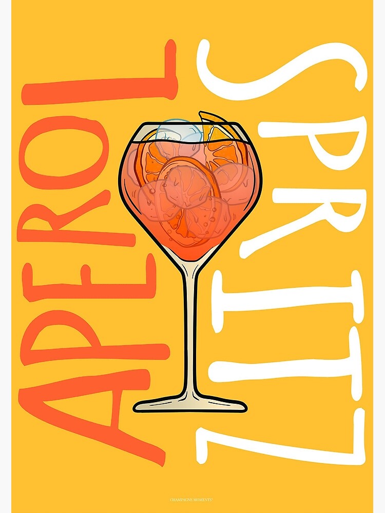 Discover Cocktail Aperol Spritz Premium Matte Vertical Poster