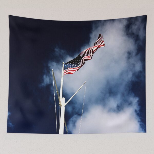 Item preview, American flag on a flagpole designed and sold by Michaelerch.