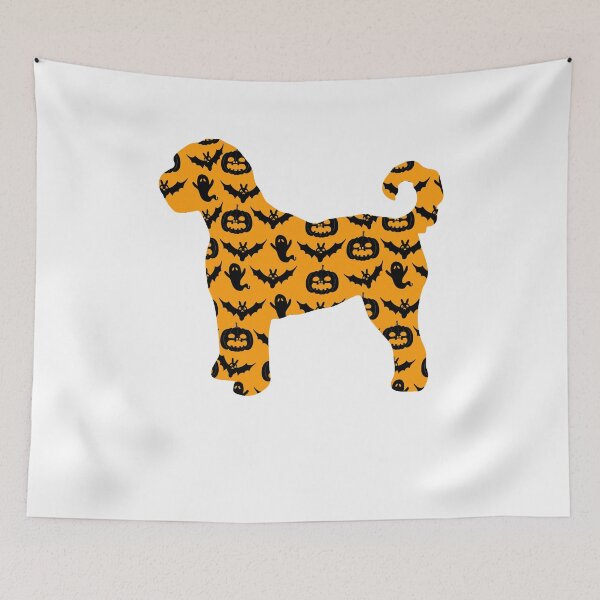 Item preview, labradoodle dog halloween pattern gift designed and sold by alaechamlal.