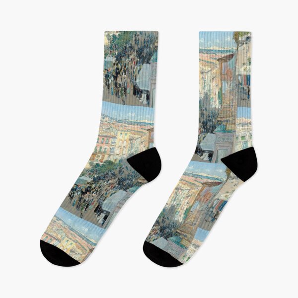 Item preview, Impressionist Art View of a Southern French City (1910) by Frederick Childe Hassam designed and sold by Designedbysm.