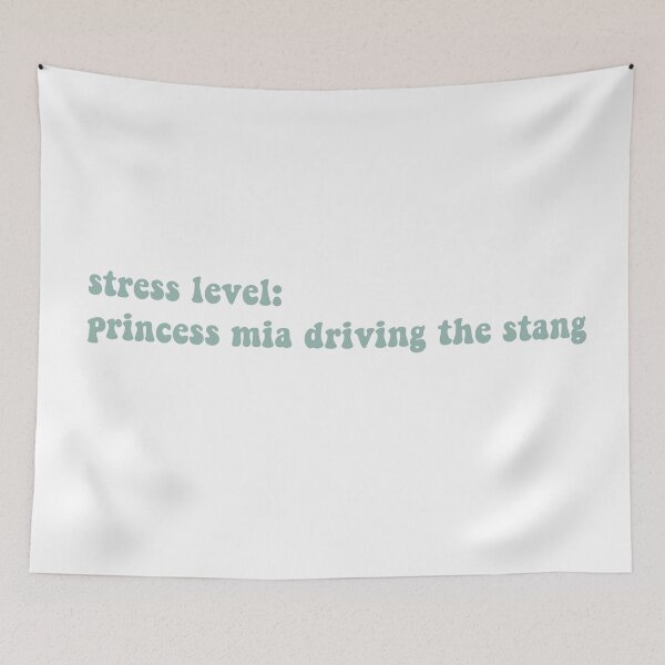 Item preview, my current stress level: princess mia driiiiiiiving the stang designed and sold by graceannej.