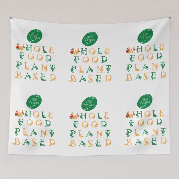 Item preview, Whole Food Plant Based-100%Vegan-Light Background  designed and sold by Trendi61.