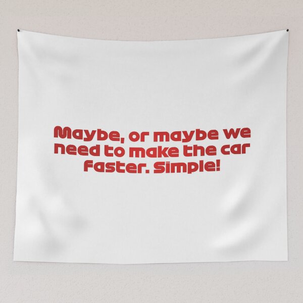Item preview, Maybe We Need To Make The Car Faster - RAI. Radio Voice British GP 2021 (Red) designed and sold by FilipeFerreira.