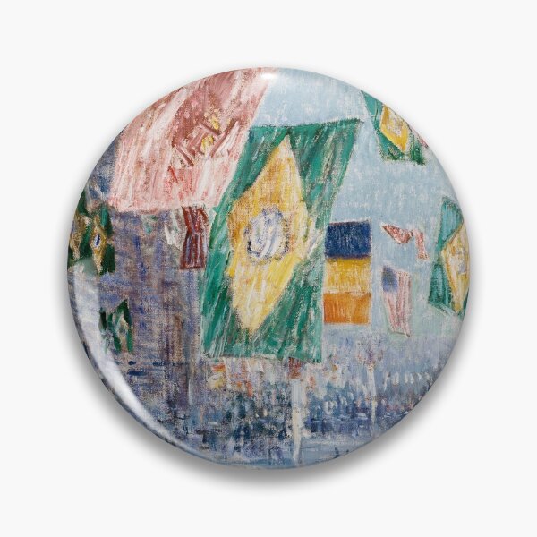 Item preview, Impressionist Art Avenue of the Allies: Brazil, Belgium (1918) by Frederick Childe Hassam designed and sold by Designedbysm.