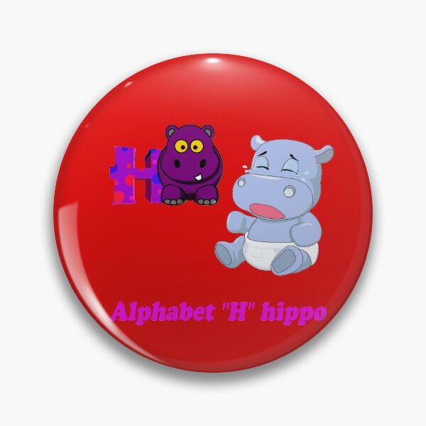 Item preview, Alphabet study "H" hippo designed and sold by mostheristore.