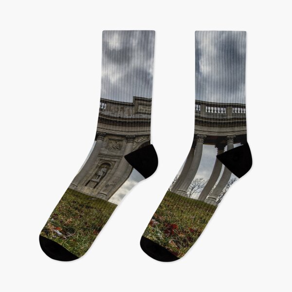 Item preview, Colonnade Reistna in Valtice with dramatic clouds designed and sold by Michaelerch.