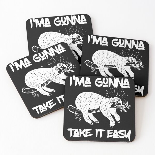 Item preview, I'ma Gunna Take It Easy Cute Lovable Lazy Sloth designed and sold by CharJens.