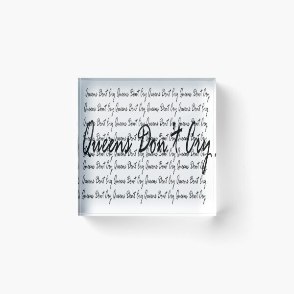 Item preview, Queens Don't Cry Love Vibes  designed and sold by Grunge Type iSsh .