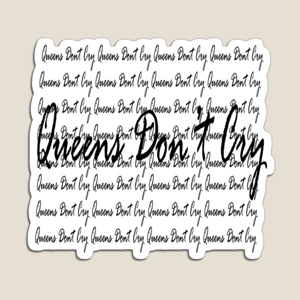 Item preview, Queens Don't Cry Love Vibes  designed and sold by Grunge Type iSsh .