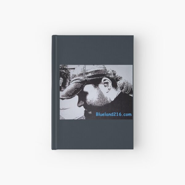 Pen and ink self portrait Hardcover Journal