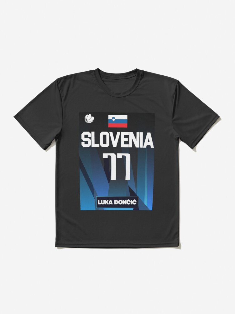 Luka Doncic Slovenia Jersey Fan Design Active T-Shirt for Sale by