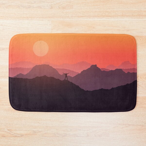 Item preview, Beautiful sunset of eyari mountains art print designed and sold by JustMindBlowing.