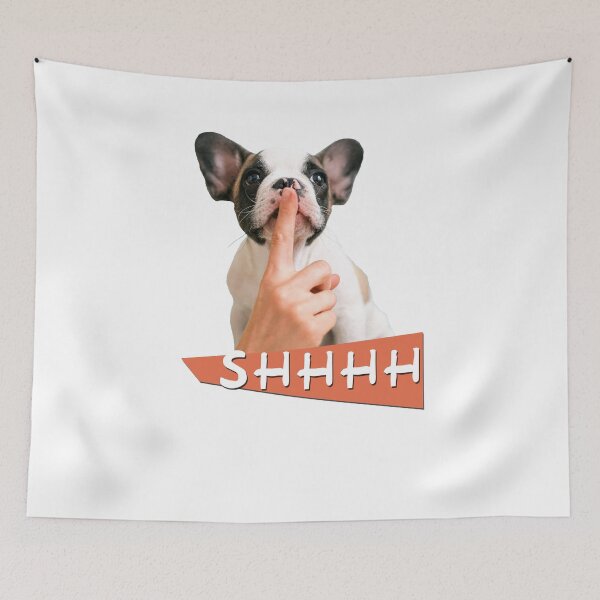 Item preview, shhhh design , pets , dogs, animals designed and sold by Qaizo.