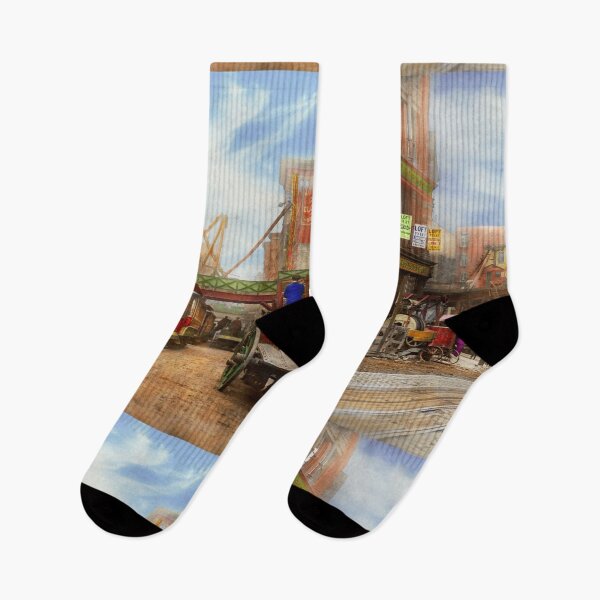 Item preview, City - NY - Broadway at Canal St 1913 designed and sold by Mike Savad Photography.