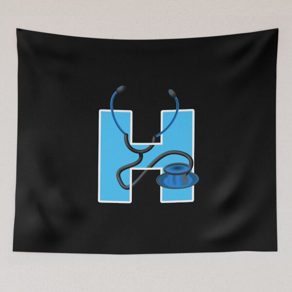 Item preview, md, doctor, letter h,  alphabet designed and sold by doctors-apparel.