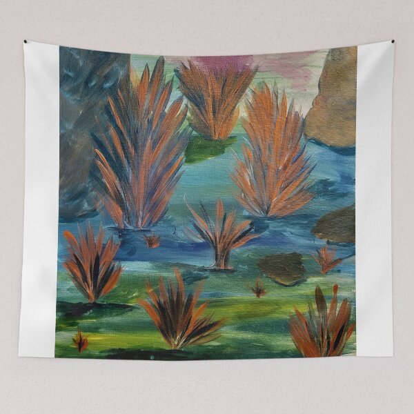 Item preview, alien tree's and plants on strange planet  designed and sold by kkartwork.
