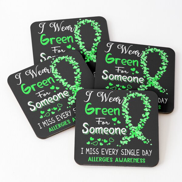 Item preview, I Wear Green Allergies Awareness designed and sold by GennieShop.