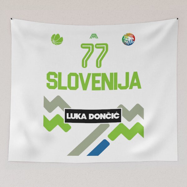 Item preview, Luka Doncic Slovenia Jersey Fan Design designed and sold by acquiesce13.