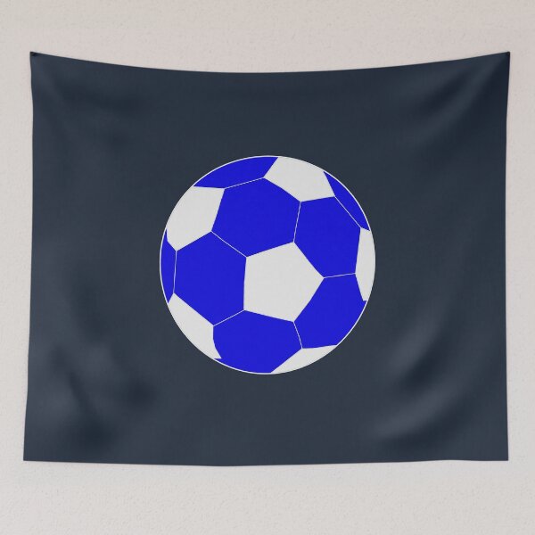 Item preview, Blue Soccer Ball Drawing designed and sold by RioCariocaClub.