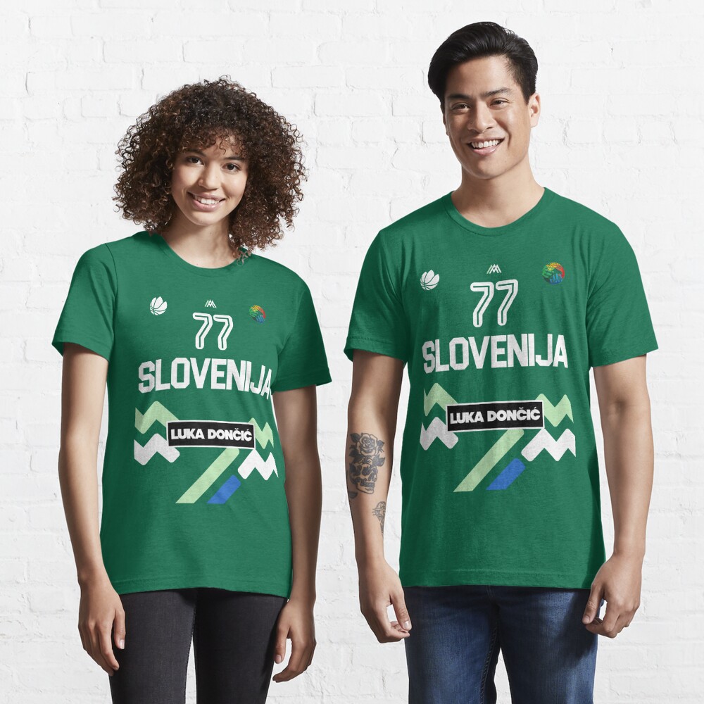 Slovenia Basketball Fans Jersey - Slovenian Sport Lovers Premium T-Shirt