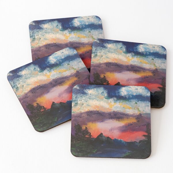 Item preview, Sunset with mountains and a river designed and sold by beccajean1.