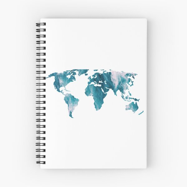 Item preview, Mapa del mundo marino azul designed and sold by NelBo.