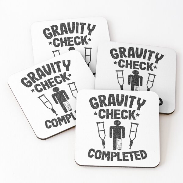 Item preview, Broken Leg Gravity Check Completed Get Well Soon designed and sold by Stronzi.