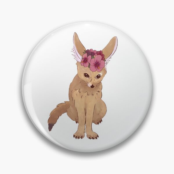 Artikelvorschau, Schüchterner Fuchs mit Hibiskusblumenkranz entworfen und verkauft von thebrokenbird.
