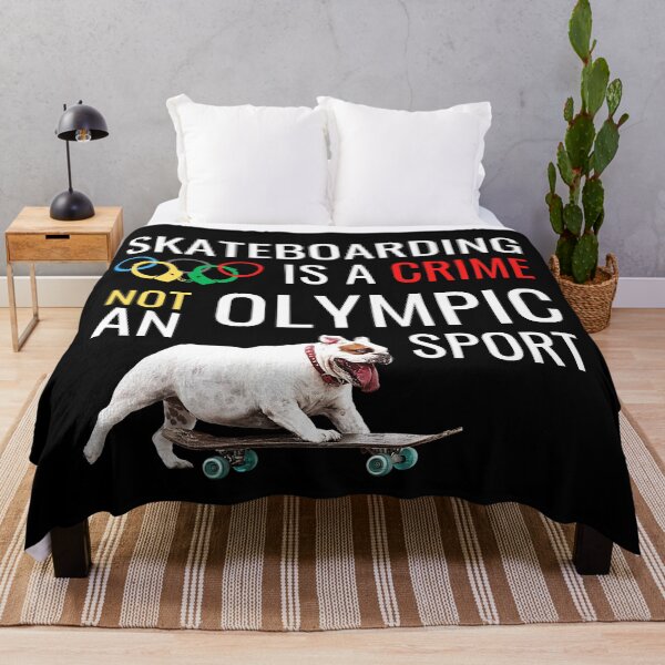 Item preview, Skateboarding Is A Crime | Dog Skateboarding | Trendy | Black designed and sold by NoirOwned.