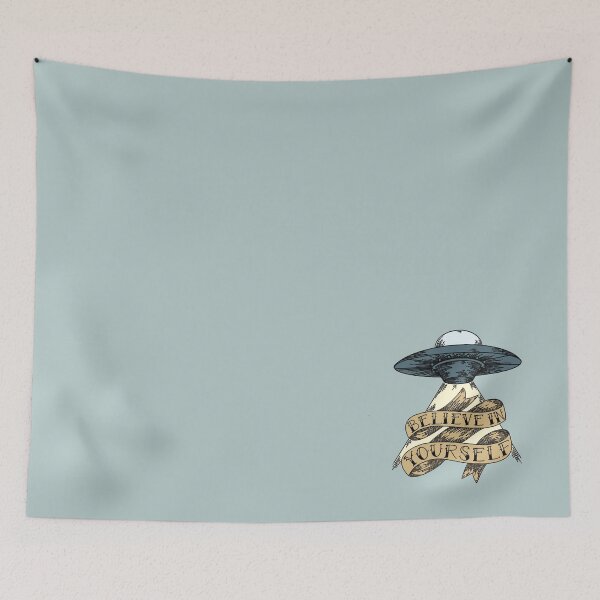 Item preview, alien spaceship believe in yourself ufo sticker designed and sold by carolynmae.