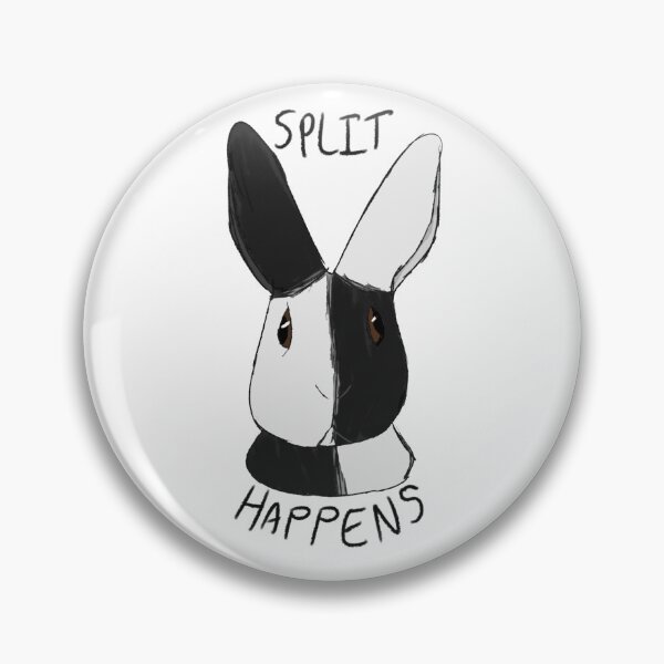 Item preview, Split Happens - Harlequin Rabbit (Black Magpie Ver.) designed and sold by meltingangelart.